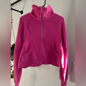 Lululemon Athletica Bright Pink Half-Zip Hoodie